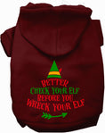 Load image into Gallery viewer, Check Your Elf Christmas Pet Hoodie
