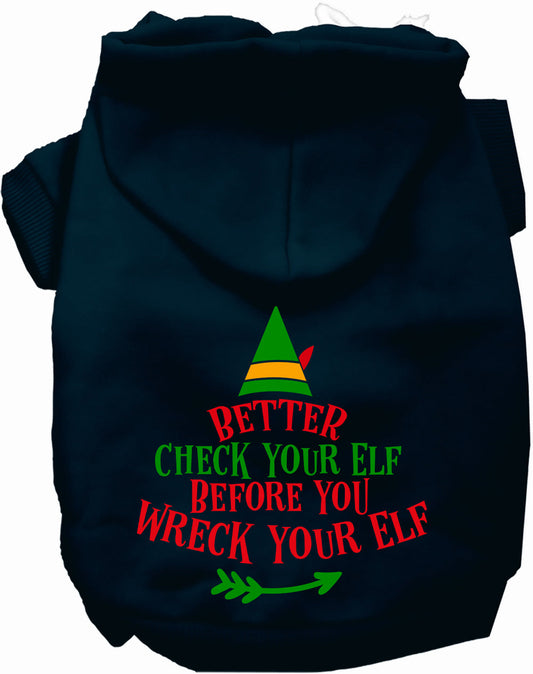 Check Your Elf Christmas Pet Hoodie