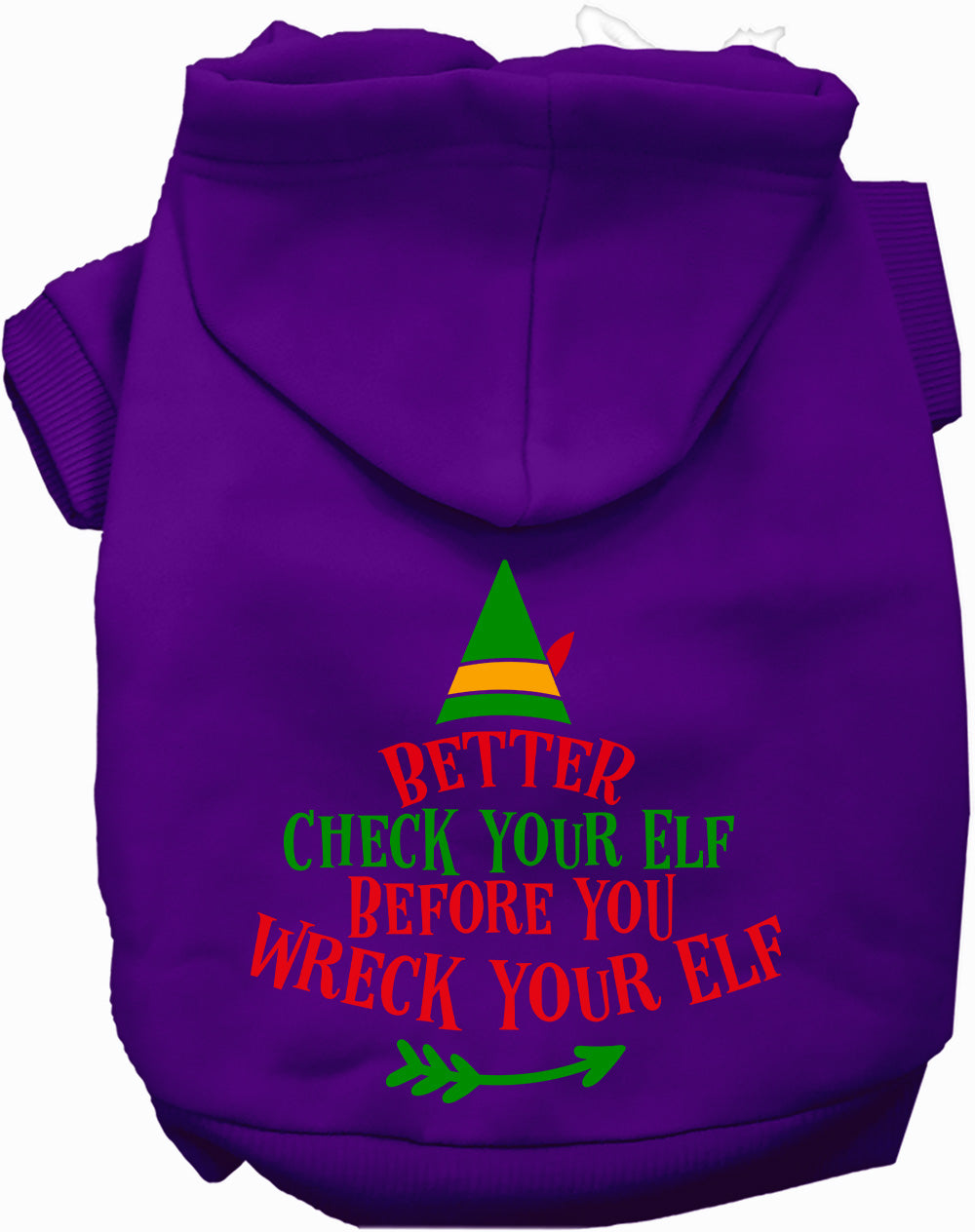 Check Your Elf Christmas Pet Hoodie