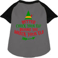 Load image into Gallery viewer, Check Your Elf Pet Raglan Shirt
