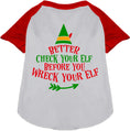 Load image into Gallery viewer, Check Your Elf Pet Raglan Shirt
