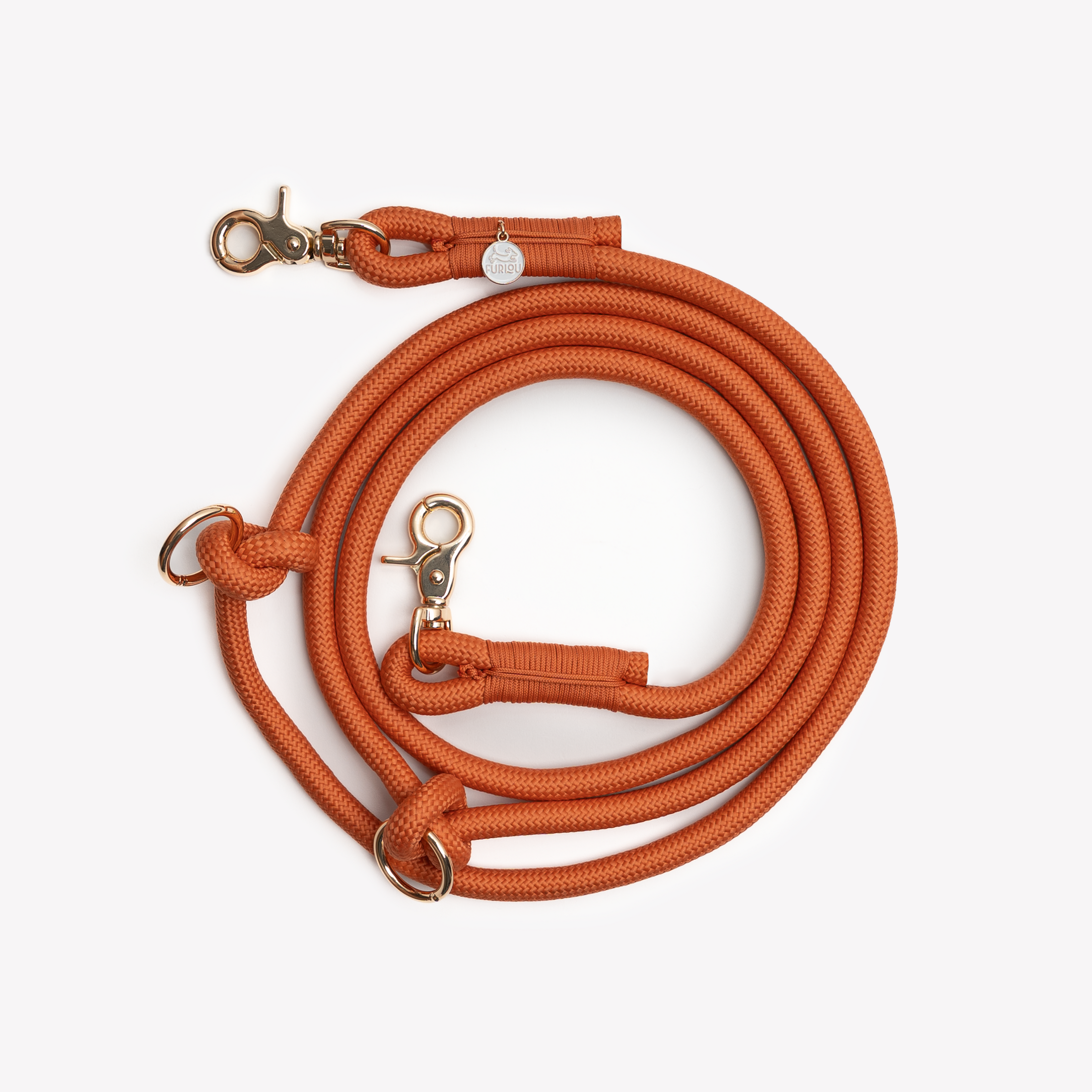 'Terracotta' - Hands Free Braided Leash 