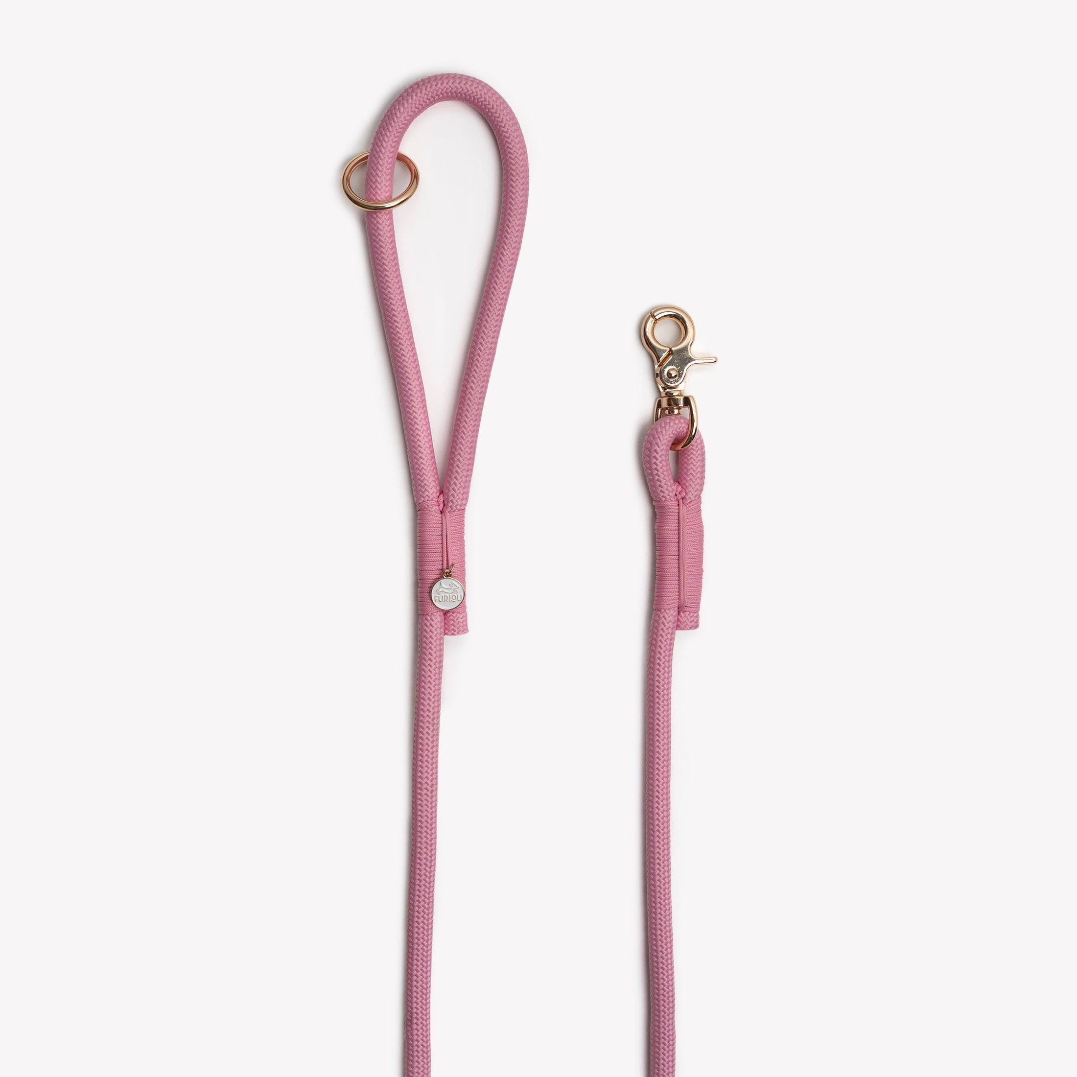 'Pink' - Braided Rope Leash 