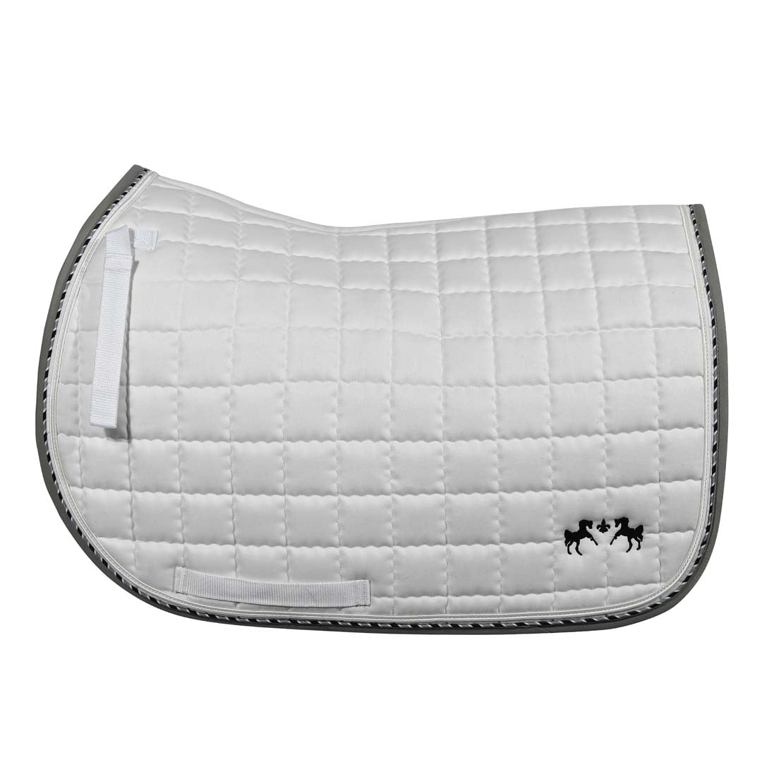 Equine Couture Coolmax Plush White Saddle Pad - image 2