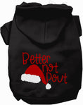 Load image into Gallery viewer, Better Not Pout Christmas Pet Hoodie
