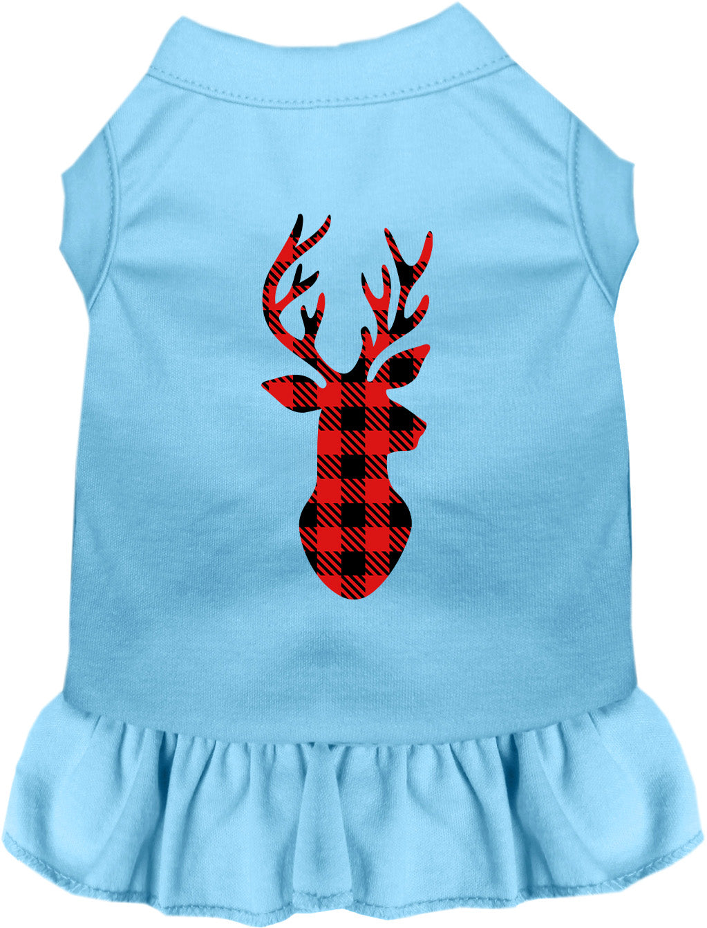 Buffalo Check Christmas Deer Pet Dress