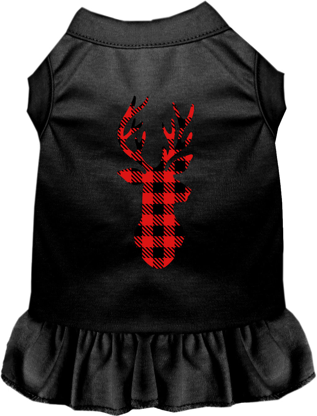Buffalo Check Christmas Deer Pet Dress