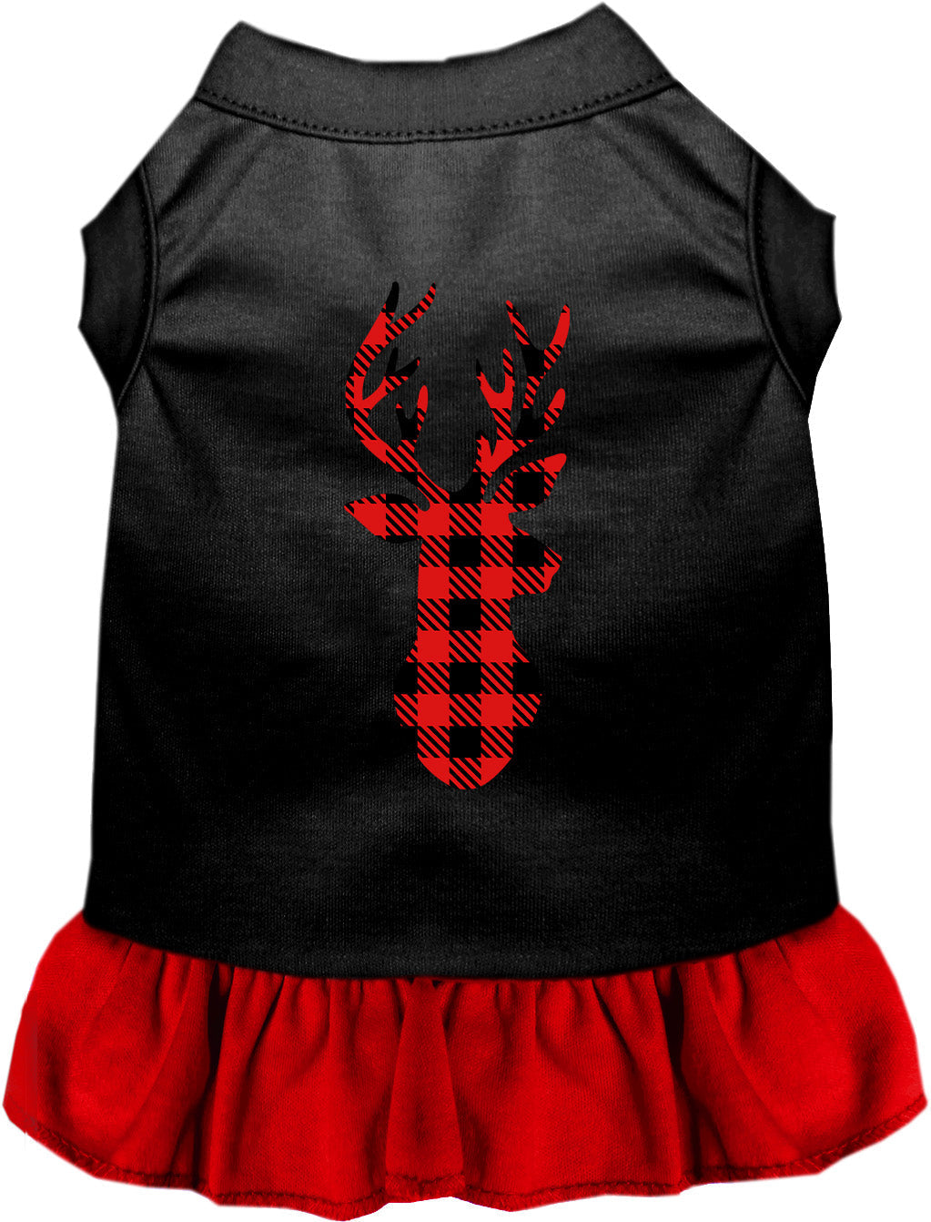 Buffalo Check Christmas Deer Pet Dress