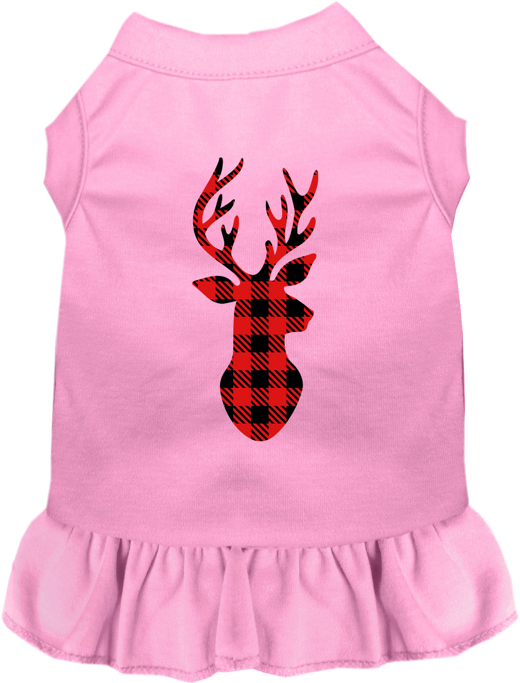 Buffalo Check Christmas Deer Pet Dress