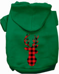 Load image into Gallery viewer, Buffalo Check Deer Pet Hoodie
