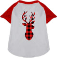Load image into Gallery viewer, Buffalo Check Deer Pet Raglan Shirt
