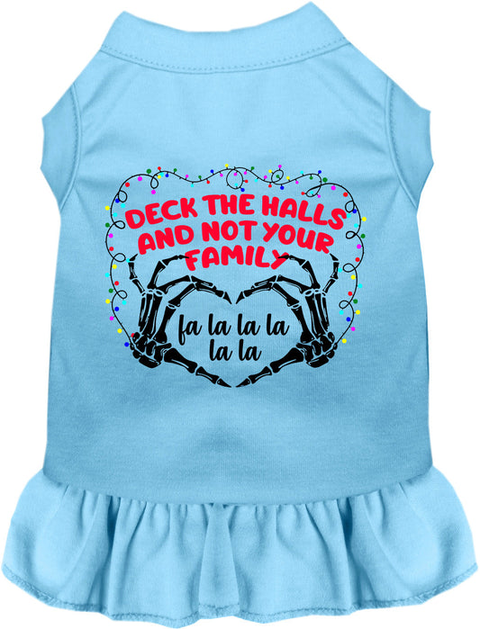 Deck the Halls, Not Your Family Christmas Pet Dress