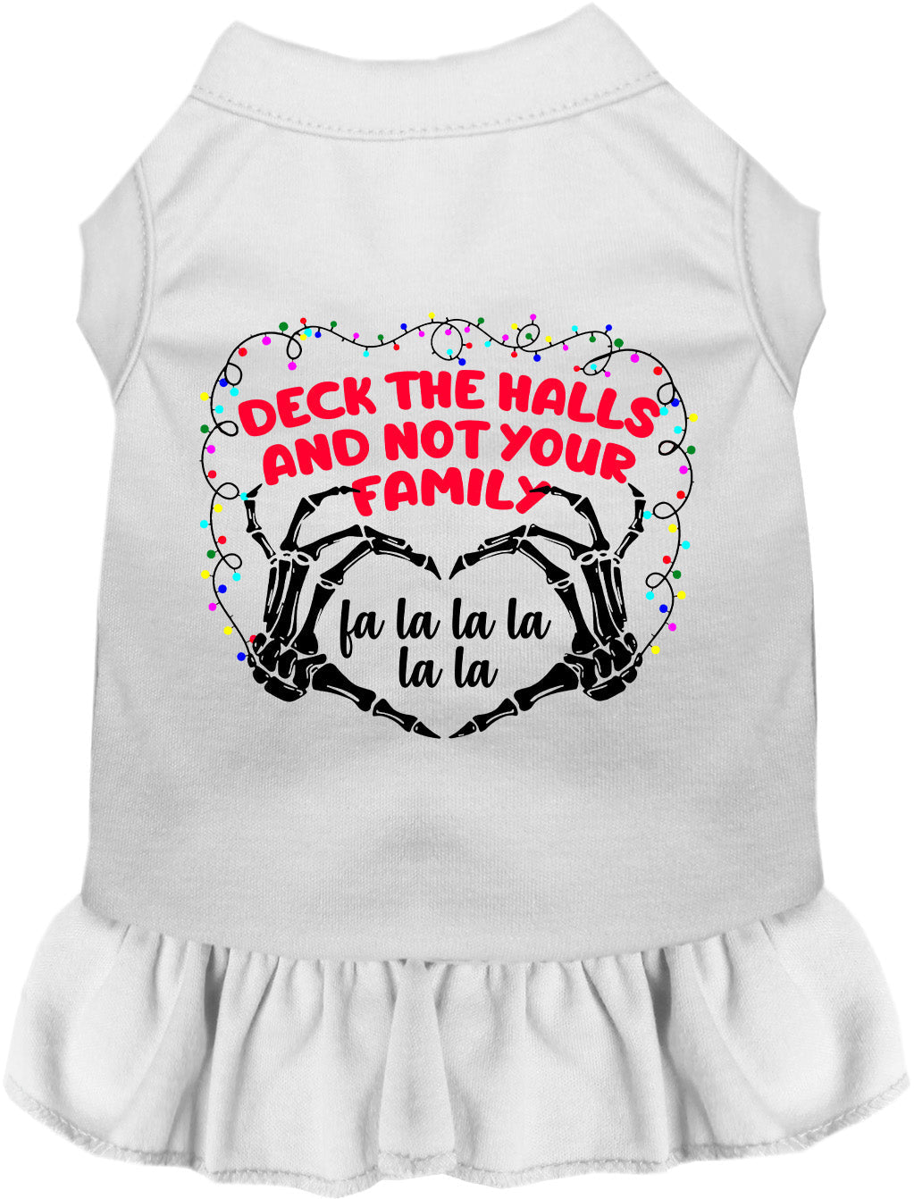 Deck the Halls, Not Your Family Christmas Pet Dress