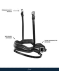 Load image into Gallery viewer, Replacement Noseband of ExionPro 'Leo' Classic Dressage Bridle - Southlake Paws
