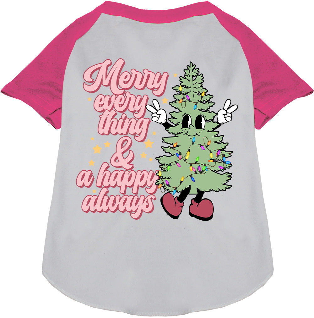 Merry Everything Pet Raglan Shirt