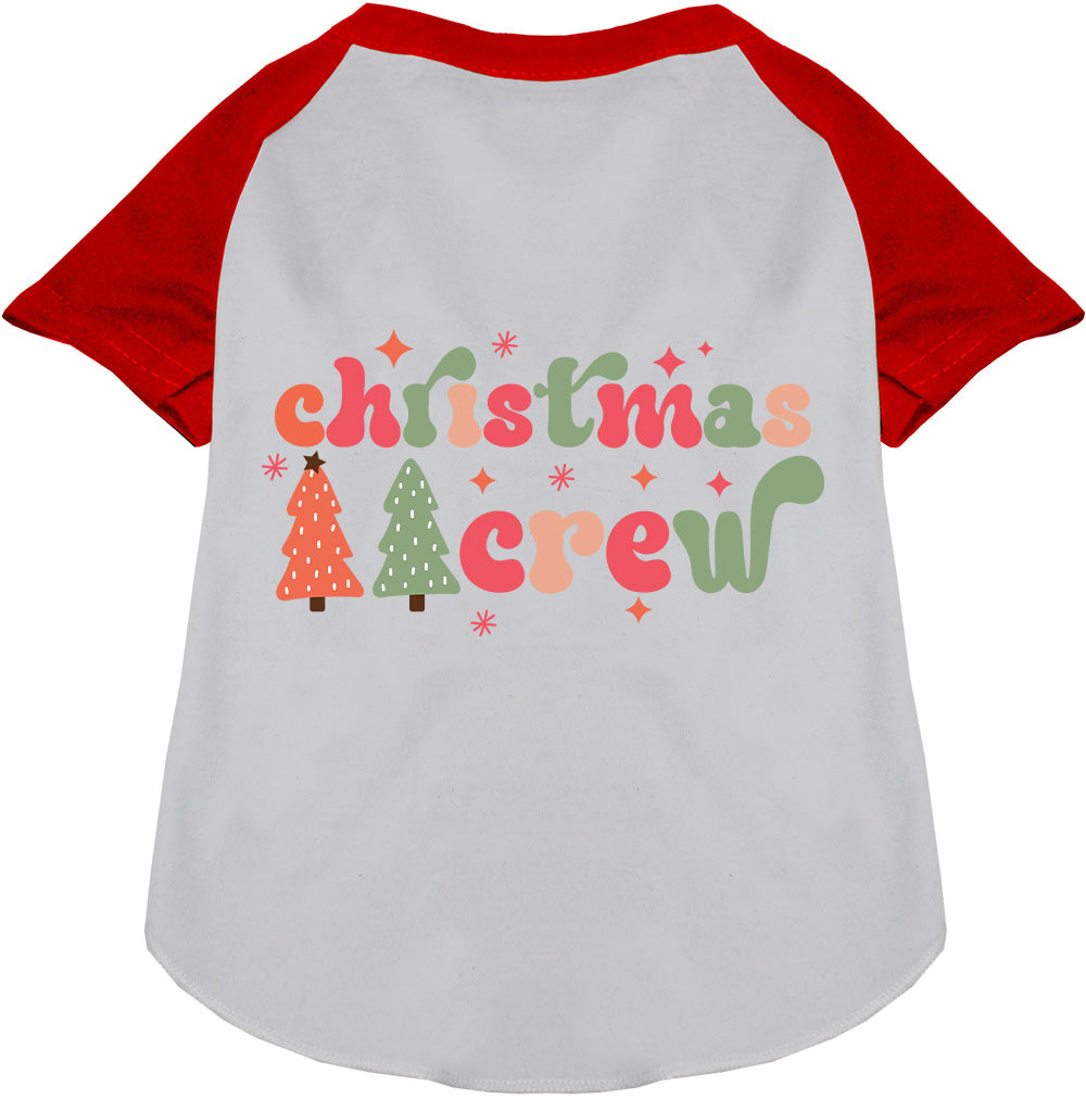 Cutesy Christmas Crew Pet Raglan Shirt