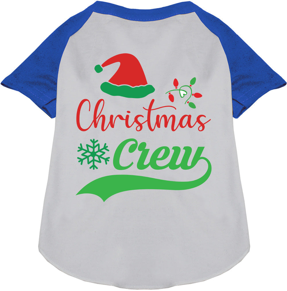 Traditional Christmas Crew Pet Raglan Shirt