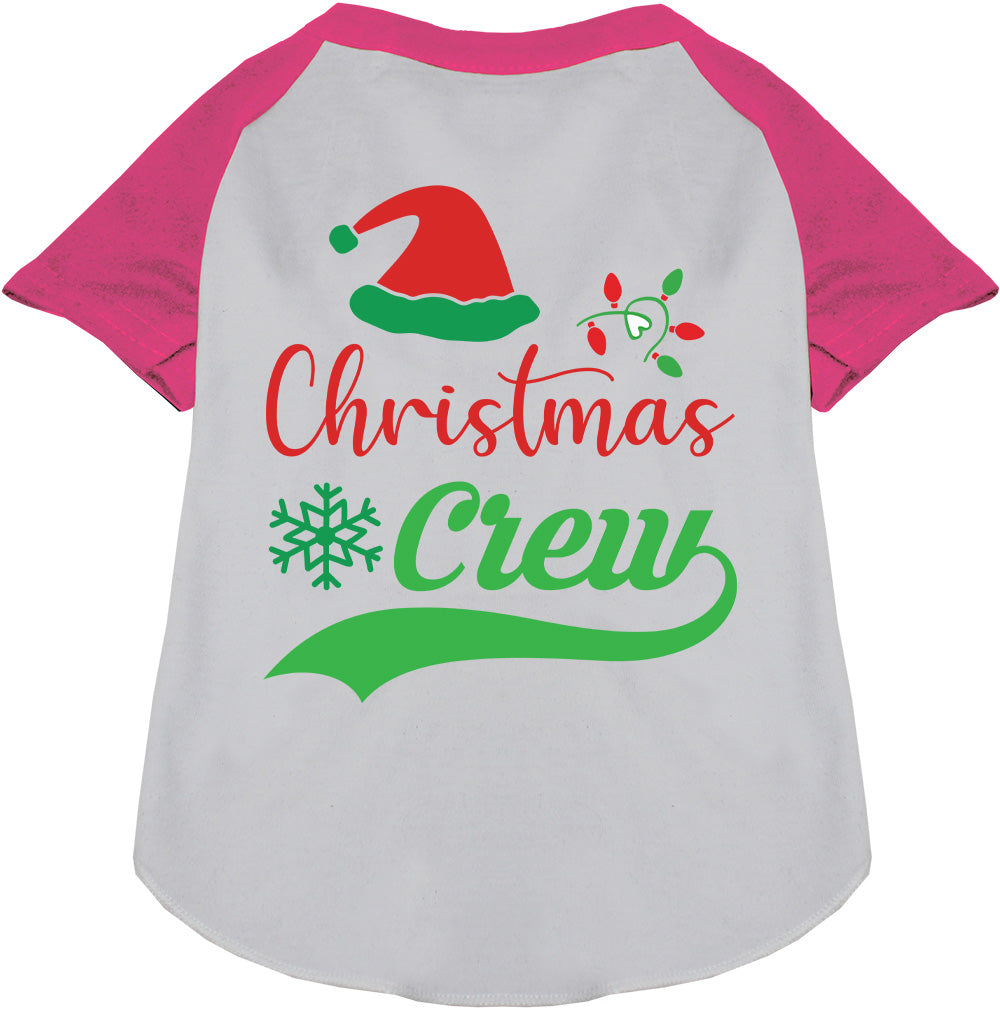 Traditional Christmas Crew Pet Raglan Shirt