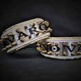 Load image into Gallery viewer, The "Metal" collar White & Gold- personalized!
