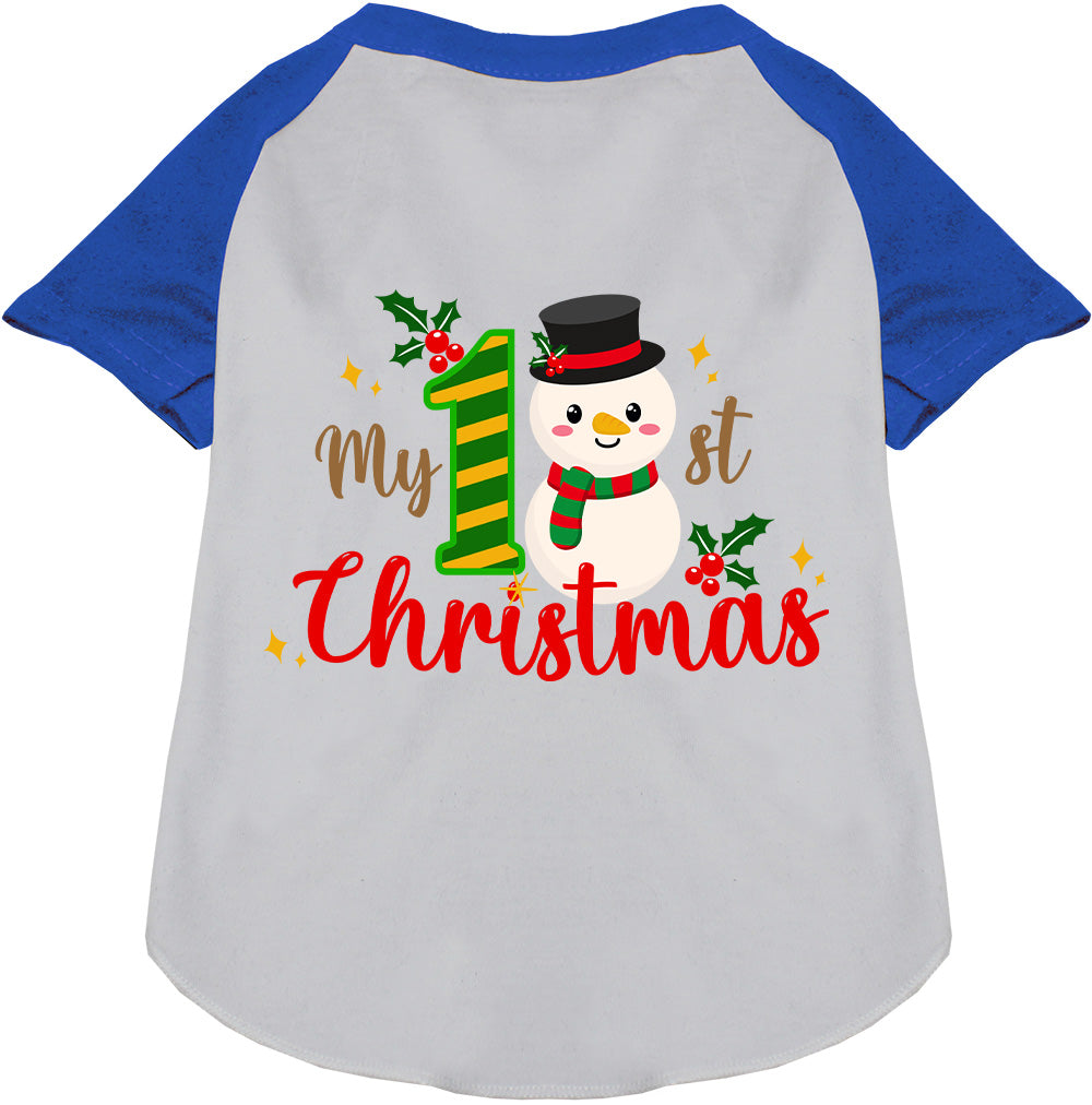 My 1st Christmas Pet Raglan Shirt