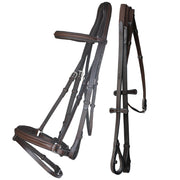 ExionPro Pressure Relief Crown Dressage Bridle with Web Reins