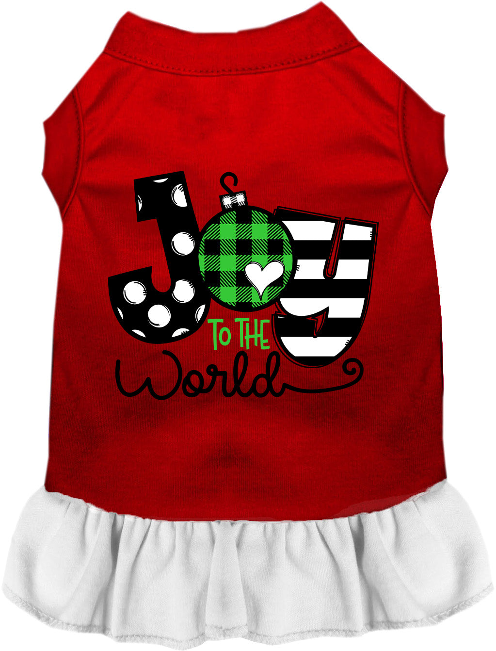Joy to the World Christmas Pet Dress