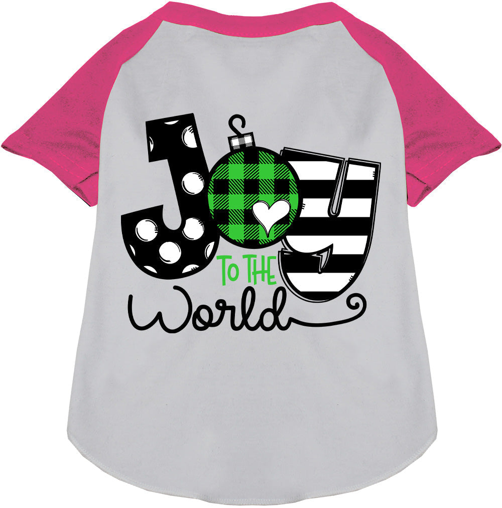 Joy to the World Pet Raglan Shirt