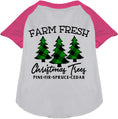 Load image into Gallery viewer, Farm Fresh Christmas Trees Pet Raglan Shirt
