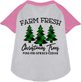 Load image into Gallery viewer, Farm Fresh Christmas Trees Pet Raglan Shirt
