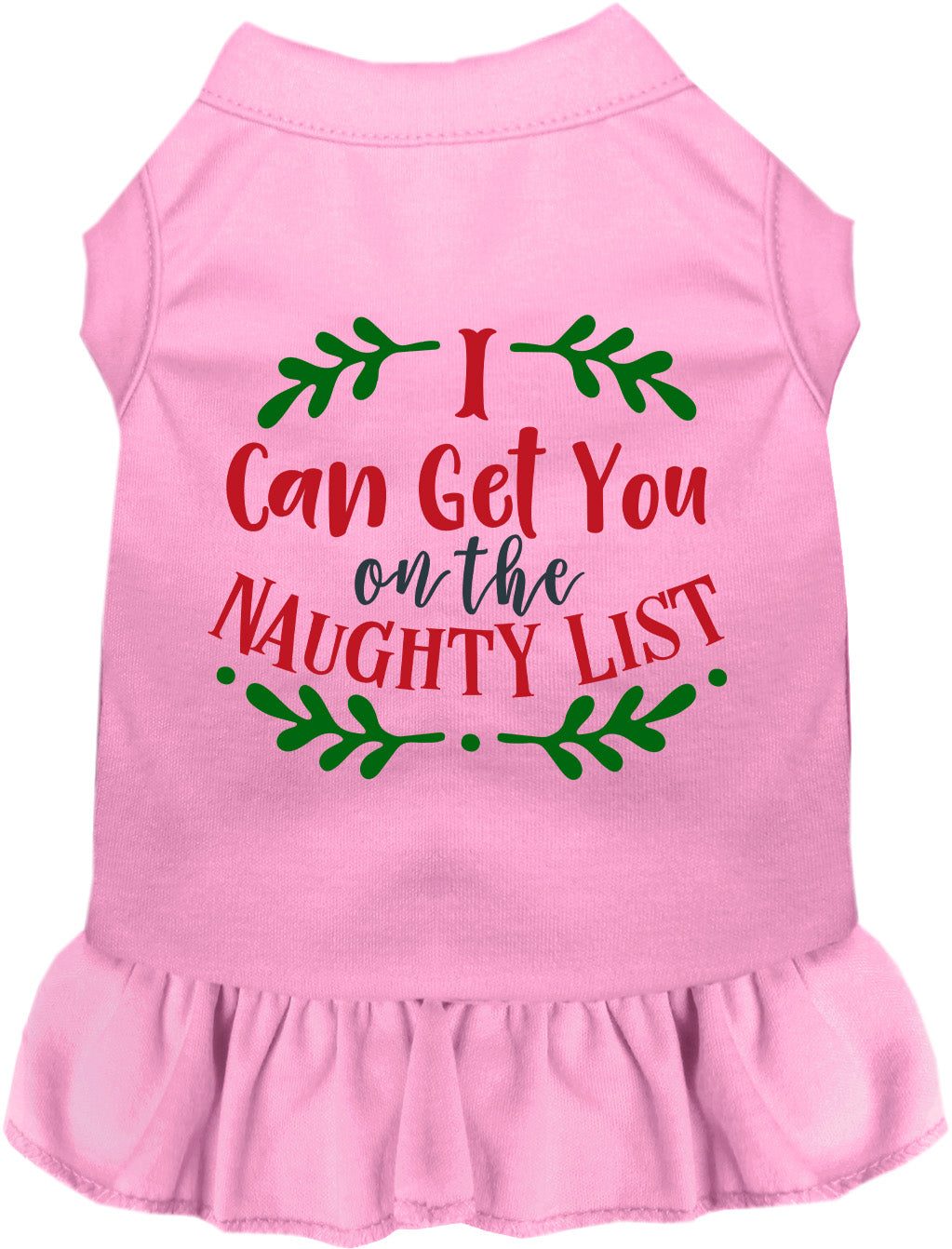 Can Get You on the List Christmas Pet Dress