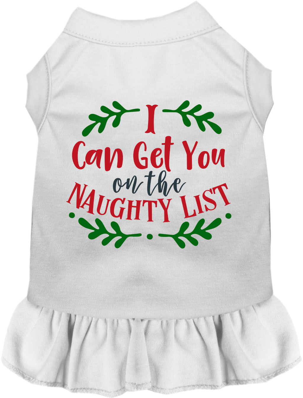 Can Get You on the List Christmas Pet Dress