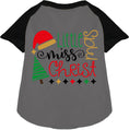 Load image into Gallery viewer, Little Miss Christmas Pet Raglan Shirt
