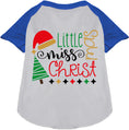 Load image into Gallery viewer, Little Miss Christmas Pet Raglan Shirt
