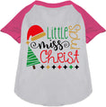 Load image into Gallery viewer, Little Miss Christmas Pet Raglan Shirt
