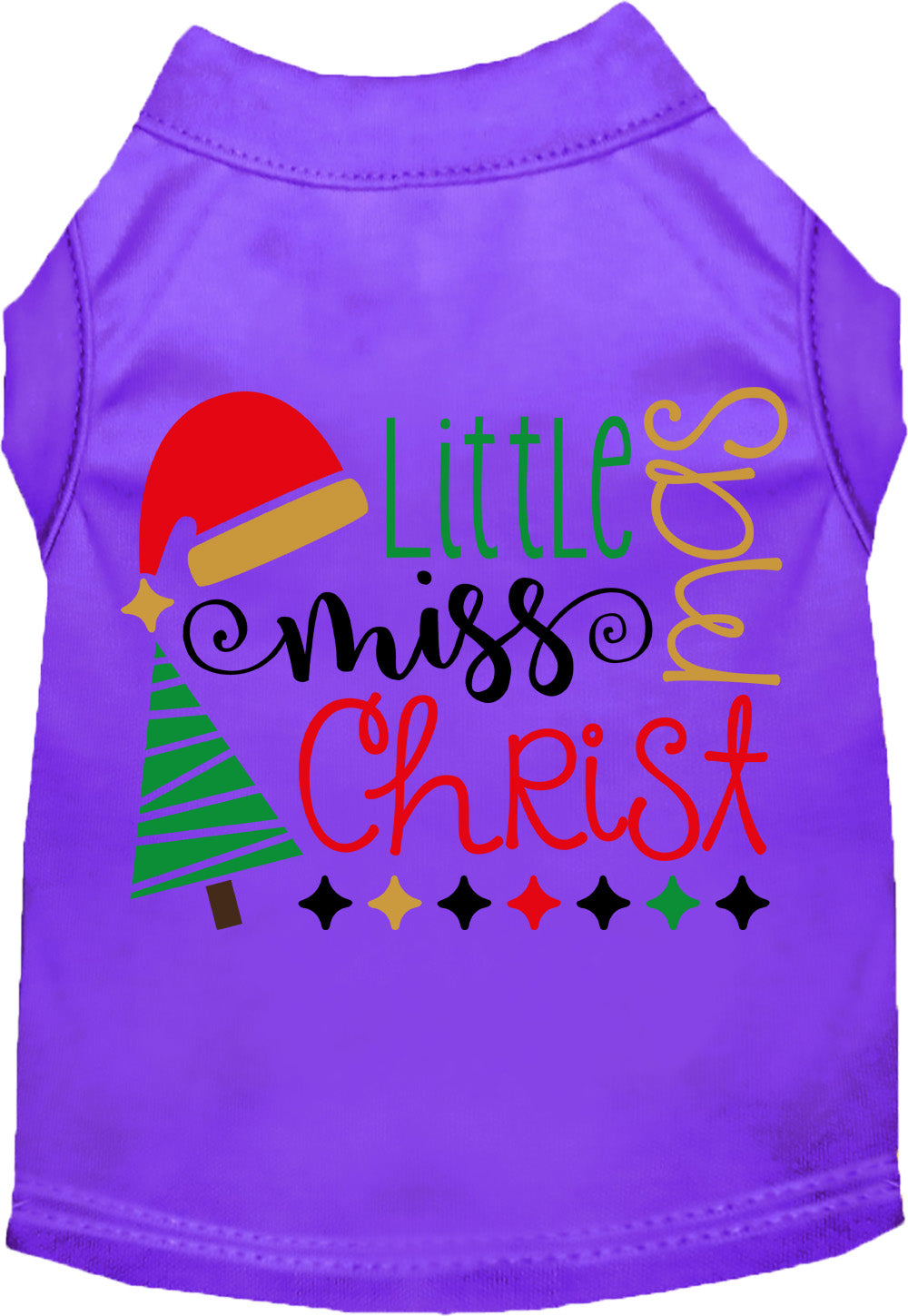 Little Miss Christmas Pet Shirt