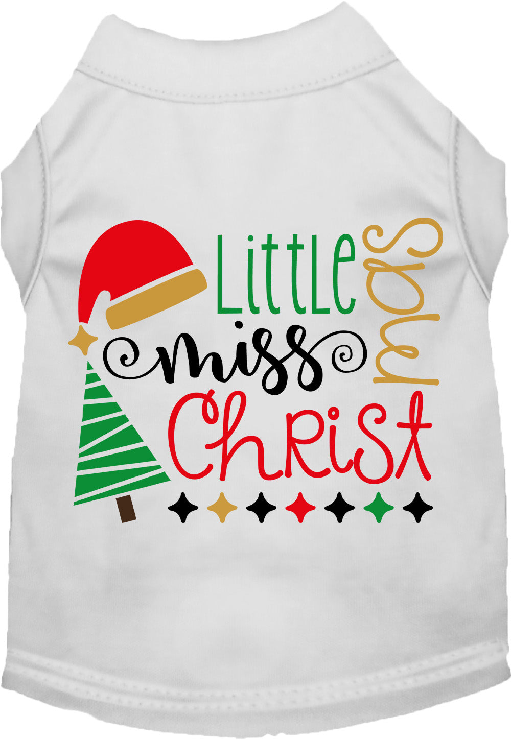 Little Miss Christmas Pet Shirt