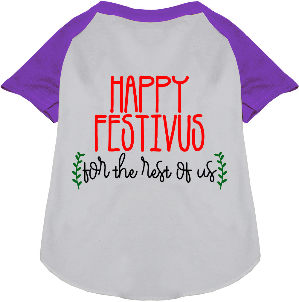 Happy Festivus Pet Raglan Shirt