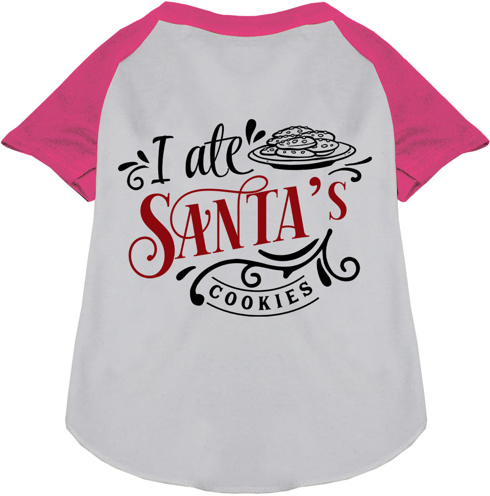 I Ate Santa's Cookies Pet Raglan Shirt