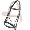 Load image into Gallery viewer, ExionPro Thin Noseband Padded Hunter Bridle with Reins
