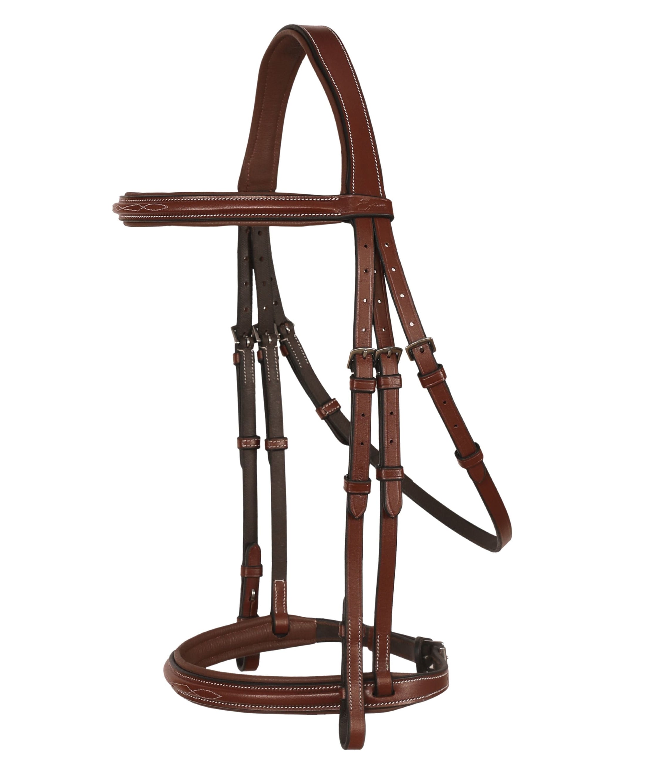 ExionPro Thin Noseband Padded Hunter Bridle with Reins