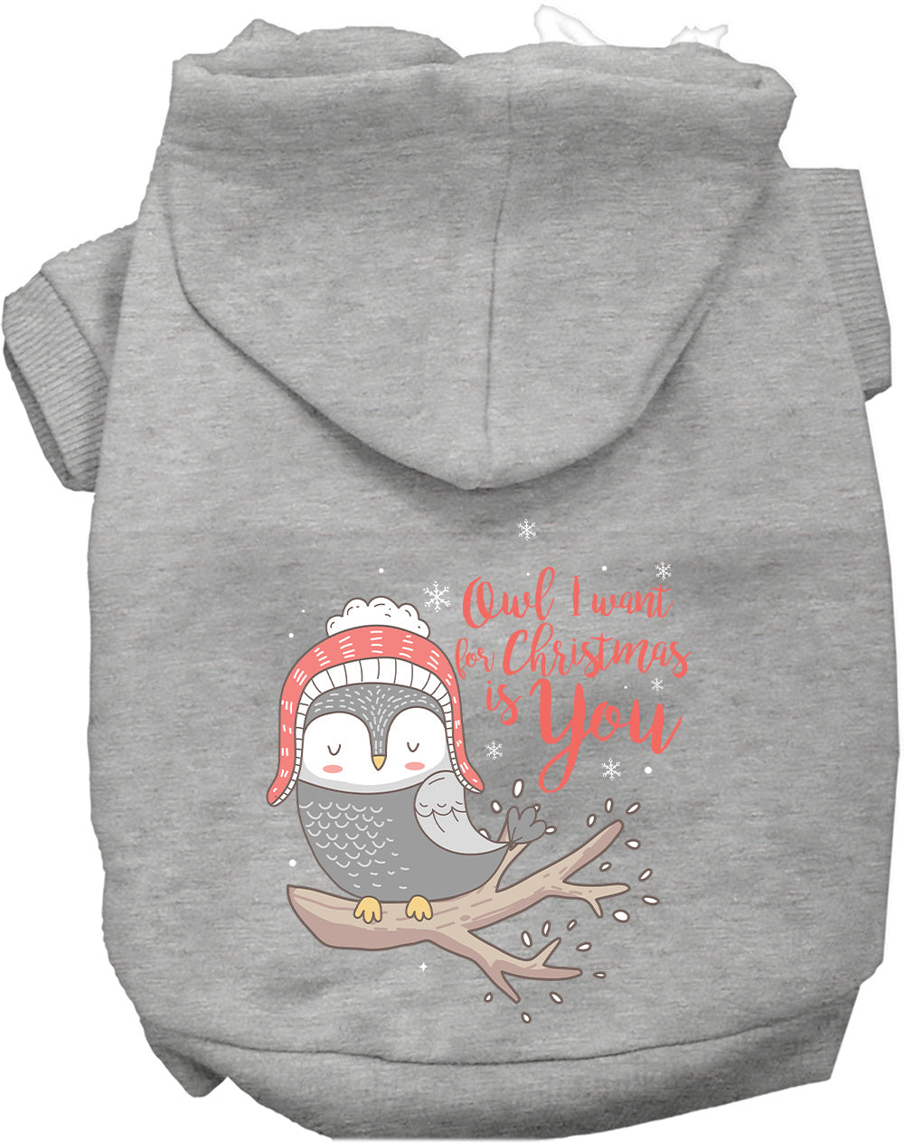 Owl I Want For Christmas Pet Hoodie