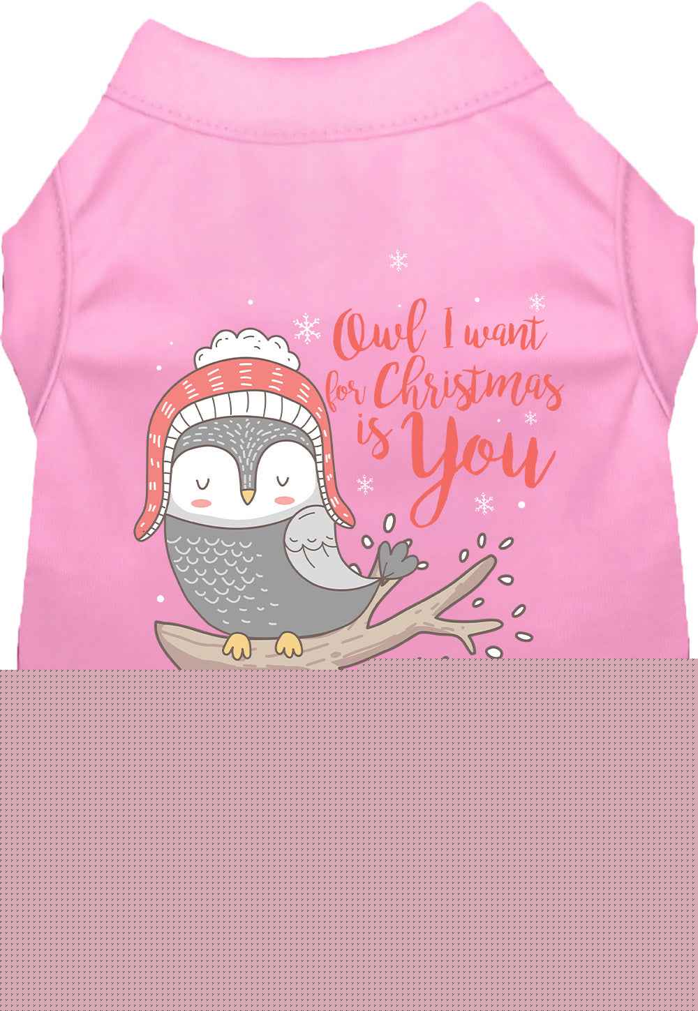 Owl I Want For Christmas Pet Shirt