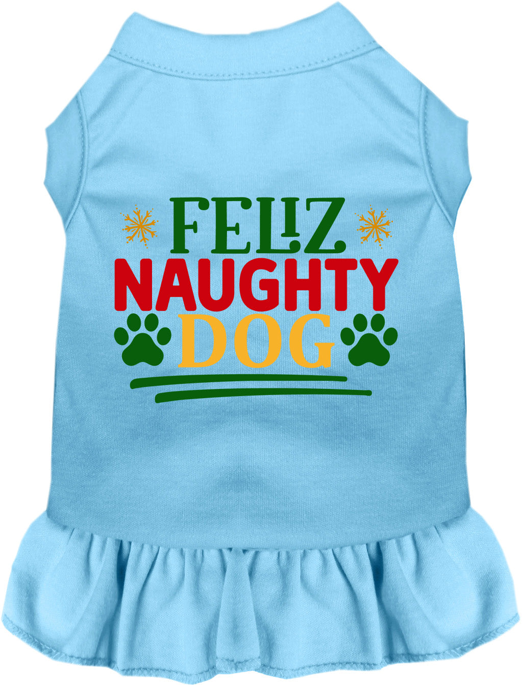 Feliz Naughty Dog Christmas Pet Dress