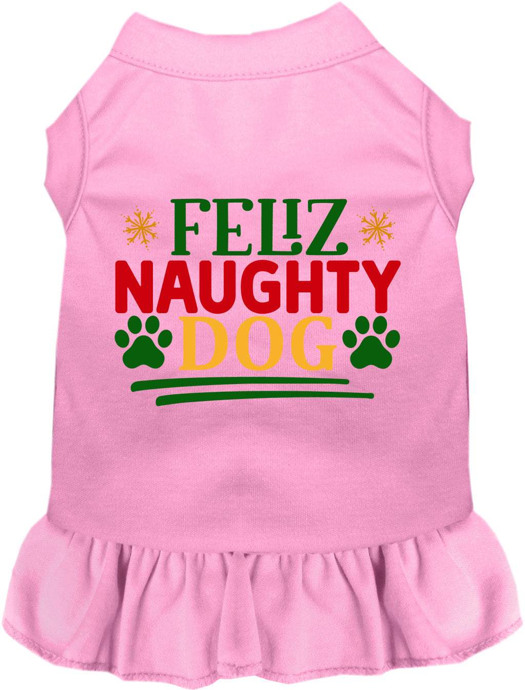 Feliz Naughty Dog Christmas Pet Dress