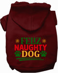 Load image into Gallery viewer, Feliz Naughty Dog Christmas Pet Hoodie
