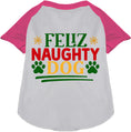 Load image into Gallery viewer, Feliz Naughty Dog Pet Raglan Shirt
