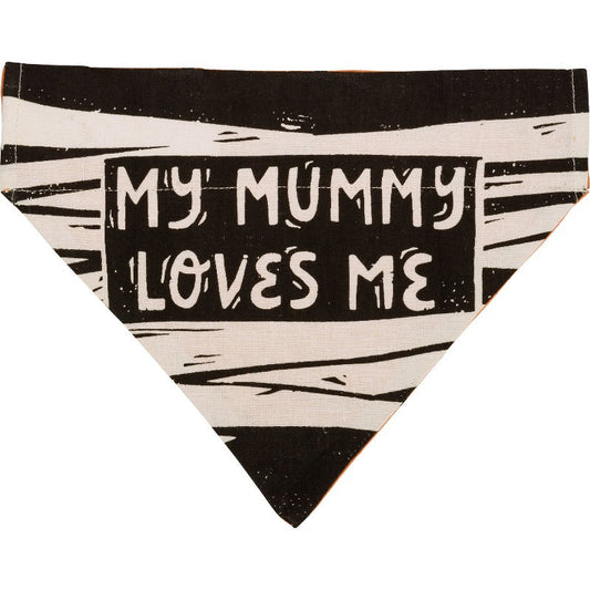 Halloween Reversible Collar Bandana "Sweet & Spooky" / "My Mummy Loves Me" - Southlake Paws