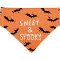 Load image into Gallery viewer, Halloween Reversible Collar Bandana "Sweet & Spooky" / "My Mummy Loves Me" - Southlake Paws
