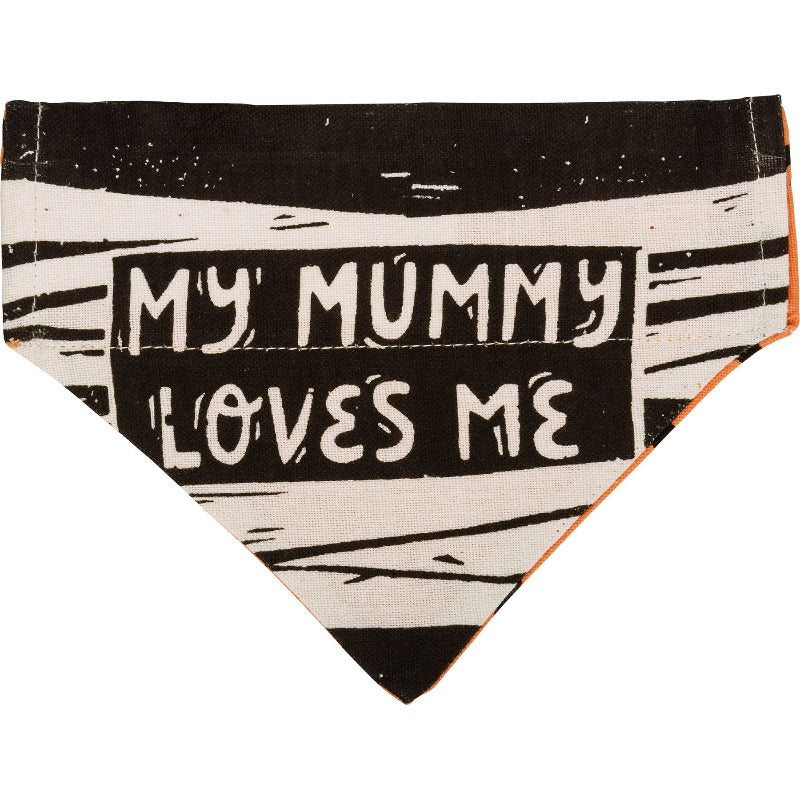Halloween Reversible Collar Bandana "Sweet & Spooky" / "My Mummy Loves Me" - Southlake Paws