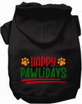 Load image into Gallery viewer, Happy Pawlidays Holiday Pet Hoodie
